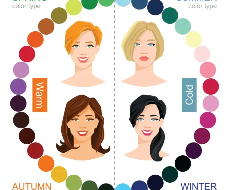 The 4 basic seasonal color types