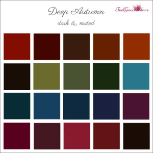 Deep Autumn Accent Colors