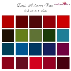 Deep Autumn Clear Accent Colors