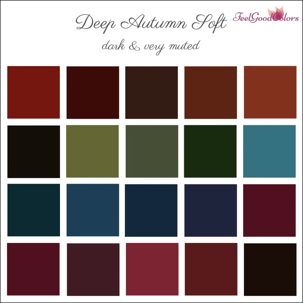 Deep Autumn Soft Accent Colors