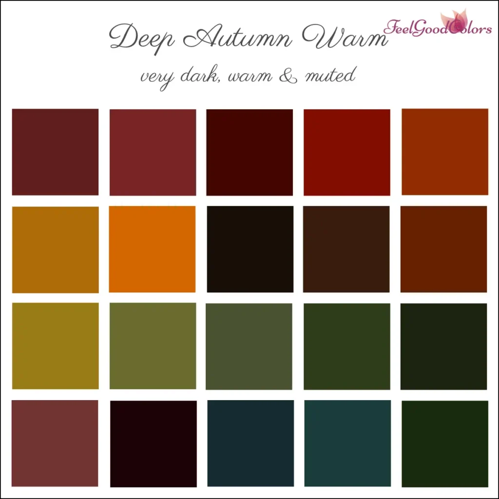 Deep Autumn Warm Accent Colors