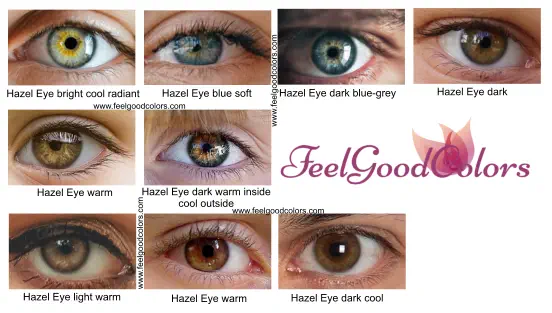 Hazel Eyes examples for seasonal color analysis