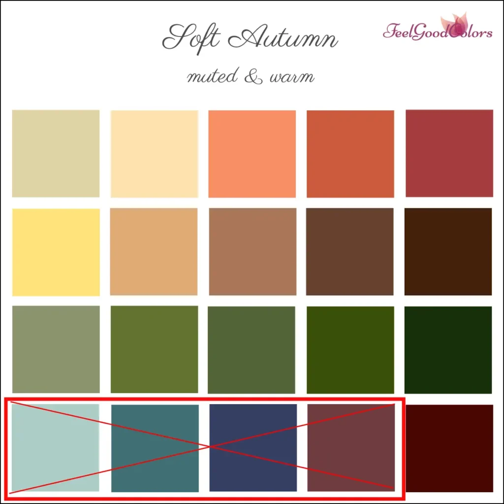 Soft Autumn Warmer & Clearer Accent Colors 1