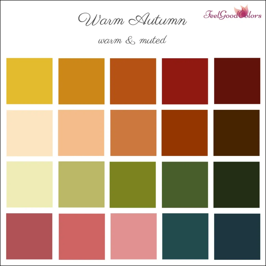 Warm Autumn Accent Colors